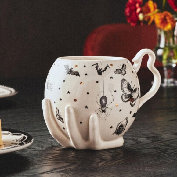 Anthropologie Florence Balducci Mug Hand Halloween NEW - Picture 1 of 6